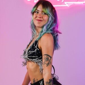 Black Sequin Bra Crop Top Bottoms